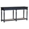 Black & Rattan Console Table at online8 furniture store Auckland
