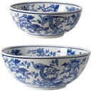 Blue and White decorative ceramic bowls Set/2 at online8 furniture store Auckland