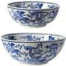 Blue and White decorative ceramic bowls Set/2 at online8 furniture store Auckland