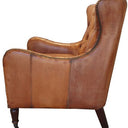 Bordeaux Arm Chair - Antique Light Brown Leather at online8 furniture store Auckland