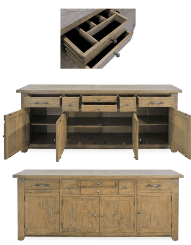 Bosquet 4 Door & 6 Drawer Buffet at online8 furniture store Auckland