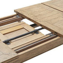 Bosquet Double Extension Dining Table - Rustic Light at online8 furniture store Auckland