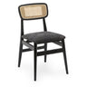 Boston Boucle & Rattan Dining Chair at online8 furniture store Auckland