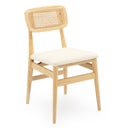 Boston Boucle & Rattan Dining Chair at online8 furniture store Auckland