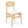 Boston Boucle & Rattan Dining Chair at online8 furniture store Auckland