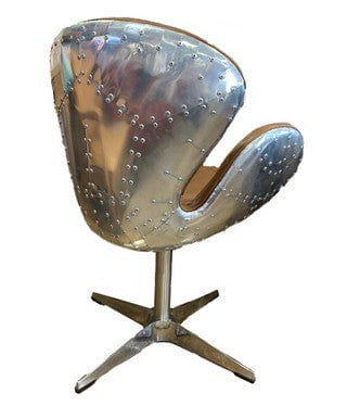 Boston Swivel Chair - Cuba Brown at online8 furniture store Auckland