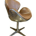 Boston Swivel Chair - Cuba Brown at online8 furniture store Auckland