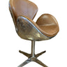 Boston Swivel Chair - Cuba Brown at online8 furniture store Auckland