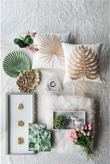 Botanical Green & White Book Boxes at online8 furniture store Auckland