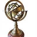 Brass Armillary Globe with Engravings at online8 furniture store Auckland