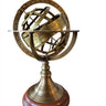 Brass Armillary Globe with Engravings at online8 furniture store Auckland