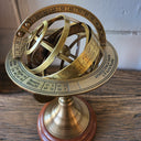 Brass Armillary Globe with Engravings at online8 furniture store Auckland