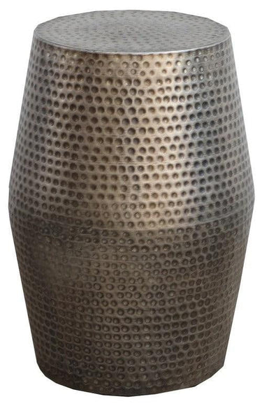 Brass Stool - Pewter at online8 furniture store Auckland