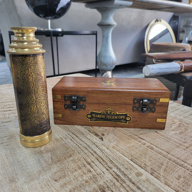 Brass Telescope Decorative at online8 furniture store Auckland