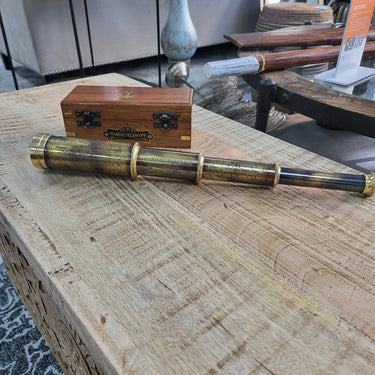 Brass Telescope Decorative at online8 furniture store Auckland