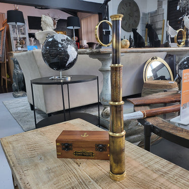 Brass Telescope Decorative at online8 furniture store Auckland