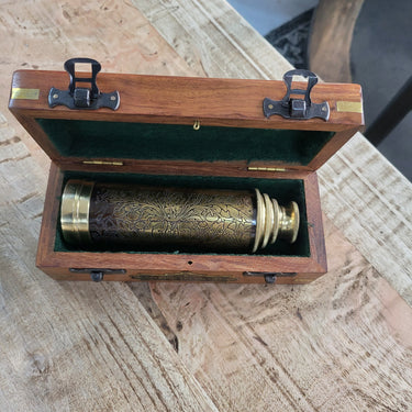 Brass Telescope Decorative at online8 furniture store Auckland