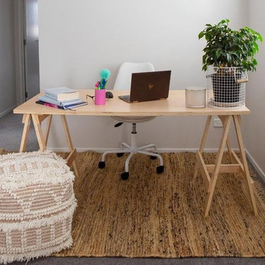 Brydon Charcoal Natural Rug at online8 furniture store Auckland