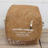 Buffalo Leather Pouf | Ottoman at online8 furniture store Auckland