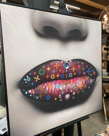 Canvas Art Lips 1 at online8 furniture store Auckland