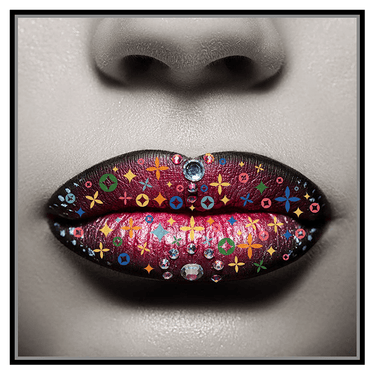 Canvas Art Lips 1 at online8 furniture store Auckland