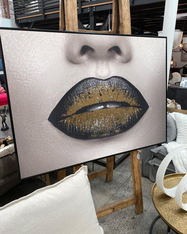 Canvas Art Lips 3 at online8 furniture store Auckland