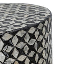 Capiz Black Side Table | Accent Stool at online8 furniture store Auckland