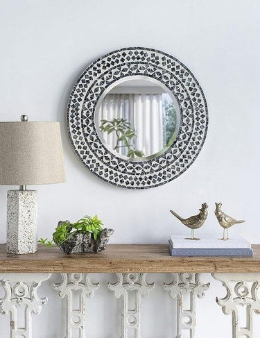 Capiz Framed Mirror at online8 furniture store Auckland