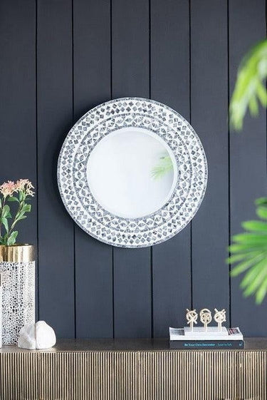 Capiz Framed Mirror at online8 furniture store Auckland