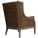Carlos Rattan Armchair - Light Grey & Rattan at online8 furniture store Auckland