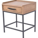 Carlton Bedside Table 1 Drawer at online8 furniture store Auckland