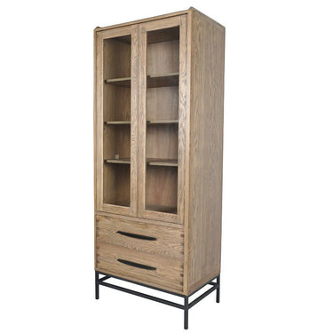 Carlton Cupboard with Glass Doors | Display Cabinet at online8 furniture store Auckland
