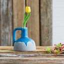 Ceramic Vase with Handle - Medium at Online8 Furniture Auckland NZ