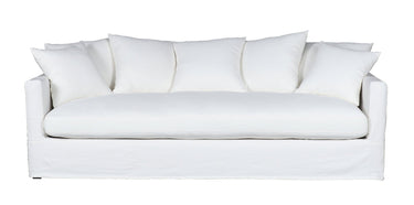 Chalet 3 Seater Slip Cover Sofa- Cloud at online8 furniture store Auckland