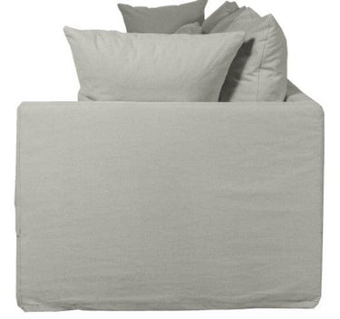 Chalet 3 Seater Slip Cover Sofa- Pastel Grey at online8 furniture store Auckland