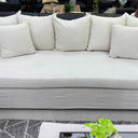 Chalet 3 Seater Slip Cover Sofa- Salt & Pepper at online8 furniture store Auckland
