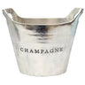 Champagne Bucket Aluminium Silver Oval at online8 furniture store Auckland