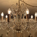 Chandelier Antique Silver Crystal - Medium at online8 furniture store Auckland