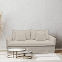 Chantilly 2-Seater Slip Cover Sofa - Salt & Pepper at online8 furniture store Auckland