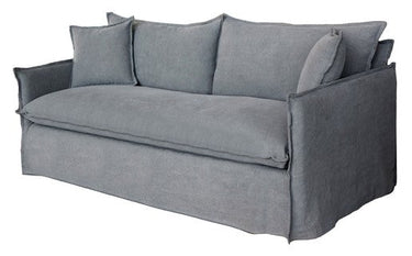 Chantilly 2 Seater Slipcover Sofa - Dark Grey at online8 furniture store Auckland