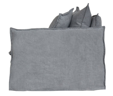 Chantilly 3 Seater Slipcover Sofa - Dark Grey at online8 furniture store Auckland