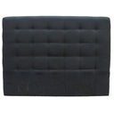 Charly Bedhead Black Linen Queen | Headboard at online8 furniture store Auckland