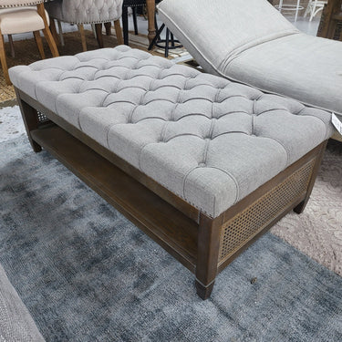 Chelmswood Ottoman | Coffee Table | American Oak Frame at online8 furniture store Auckland