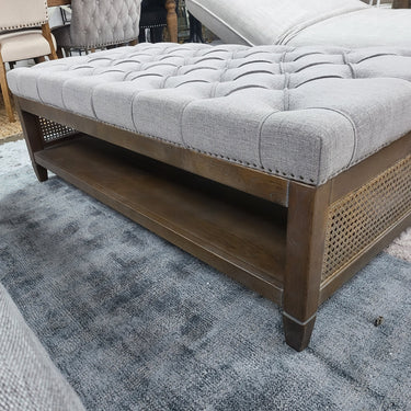 Chelmswood Ottoman | Coffee Table | American Oak Frame at online8 furniture store Auckland