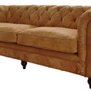 Chesterfield 3 Seat Sofa - Camel at online8 furniture store Auckland