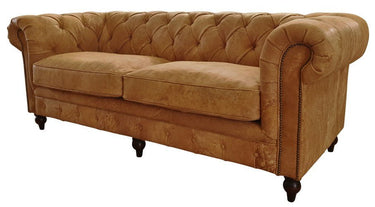 Chesterfield 3 Seat Sofa - Camel at online8 furniture store Auckland