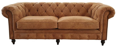 Chesterfield 3 Seat Sofa - Camel at online8 furniture store Auckland