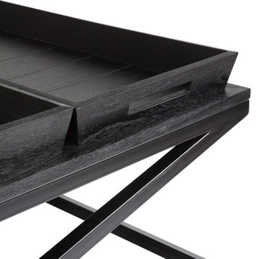 Chicago Coffee Table with Removable Trays - Black at online8 furniture store Auckland