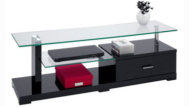 Clare Glass Top TV Unit at online8 furniture store Auckland