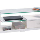 Clare Glass Top TV Unit at online8 furniture store Auckland